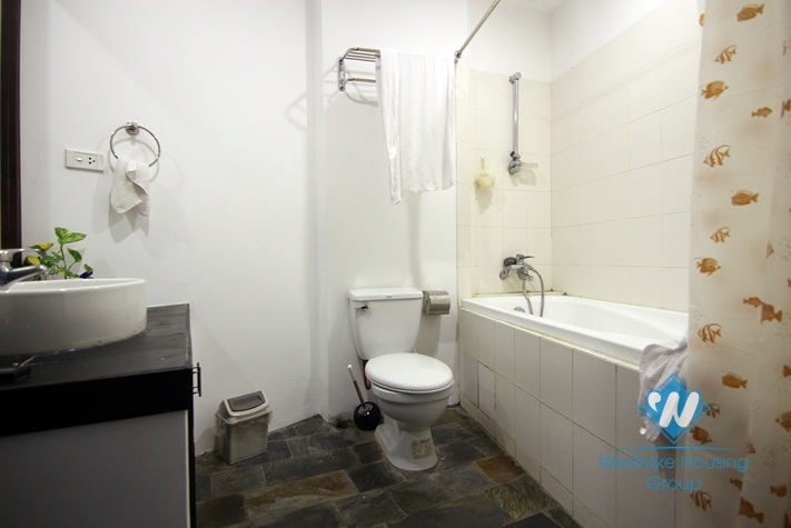 Lakeview balcony and quiet apartment for rent in Truc Bach, Ba Dinh